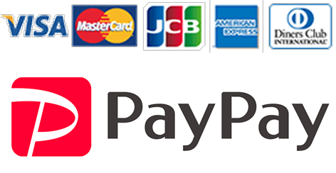 クレジットカード・PayPay決済対応